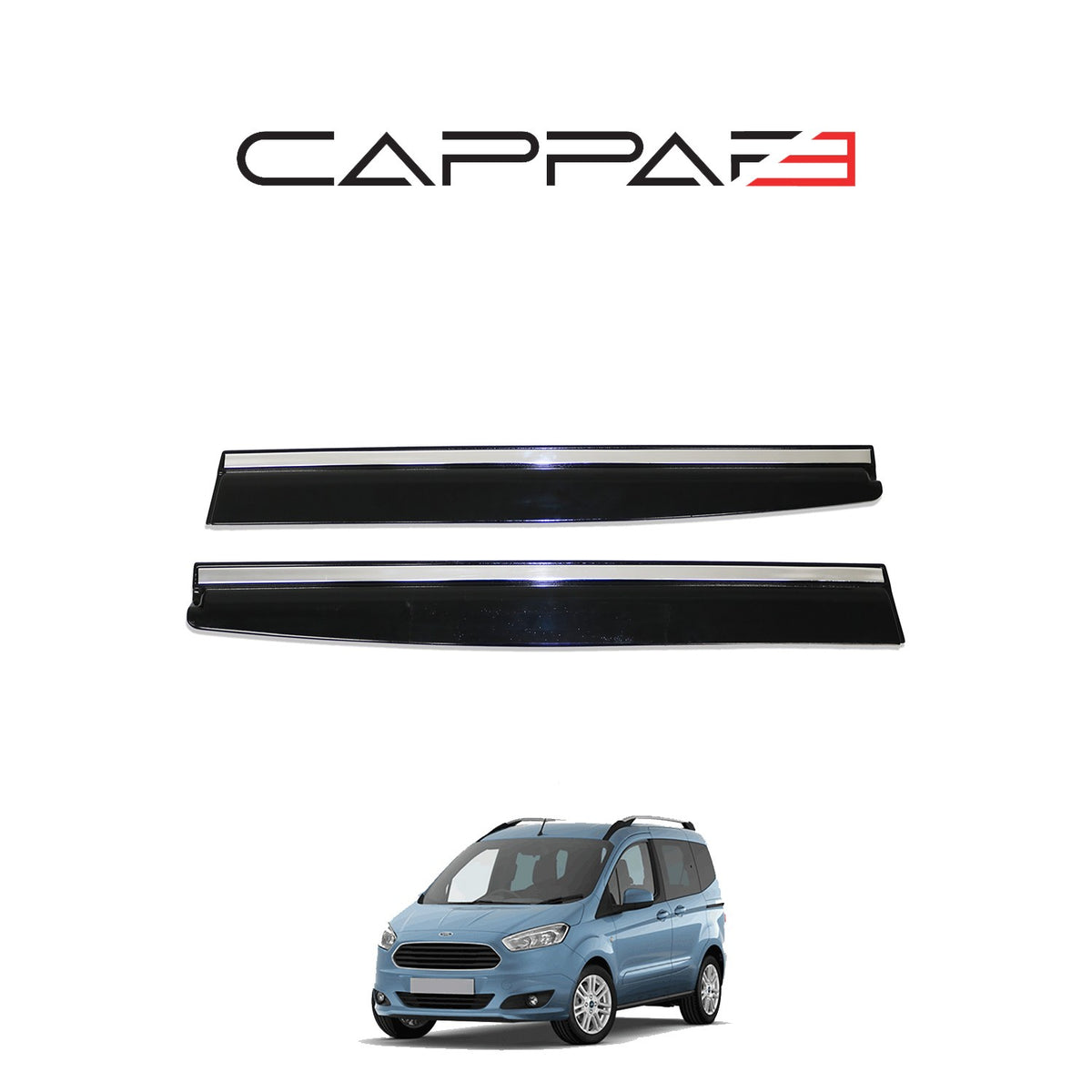 Ford Transit / Tourneo Courier 1 2014-2018 ile Uyumlu Cam Rüzgarlığı 4 Adet