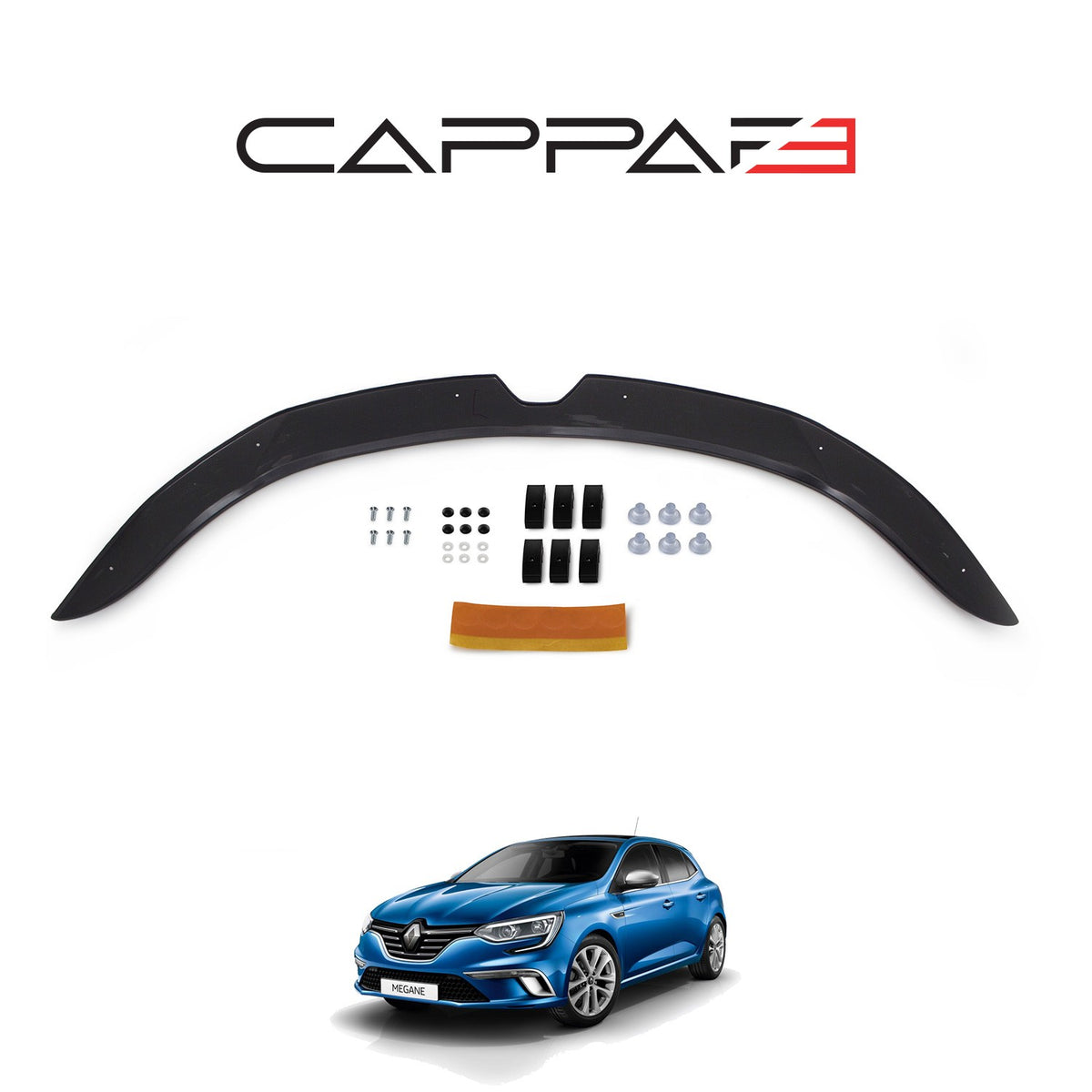 Renault Megane 4 2016-2024 ile Uyumlu Kaput Rüzgarlığı