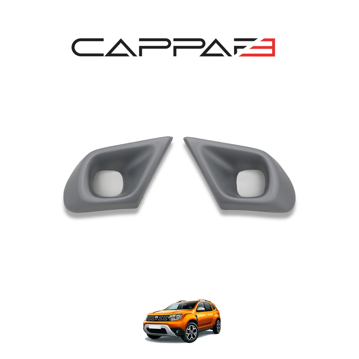 Dacia Duster 2 2018-2023 sis farı çerçevesi 2 parçalı set – 2