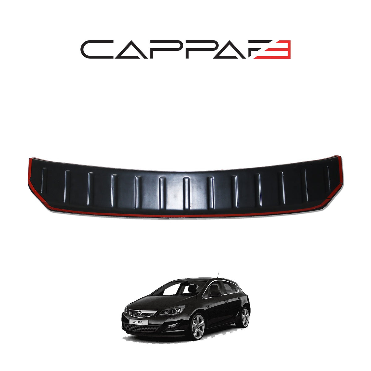 Opel Astra J 2012-2015 ile Uyumlu Arka Tampon Eşiği Mat