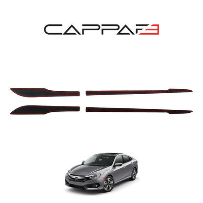 Honda Civic 10 2016-2021 yan kapı alt çıta 4 parçalı set – 3