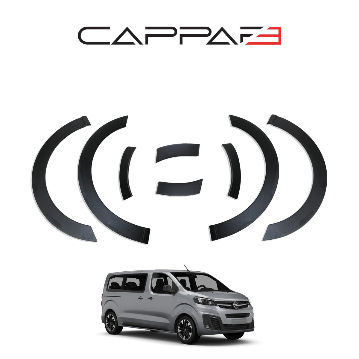 Opel Zafira Life 2019-2026 kapı ve çamurluk dodik seti 8 parça – 2