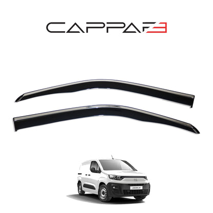 Fiat Doblo 3 2023-2026 ile Uyumlu Cam Rüzgarlığı Kromlu 2 Adet