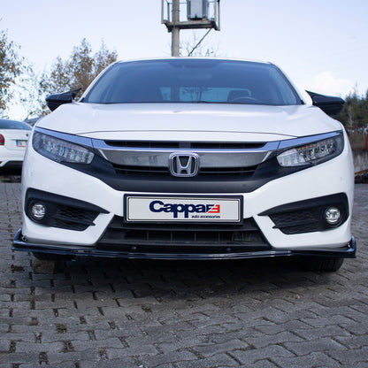 Honda Civic 10 2016-2021 ile Uyumlu Ön Tampon Lip