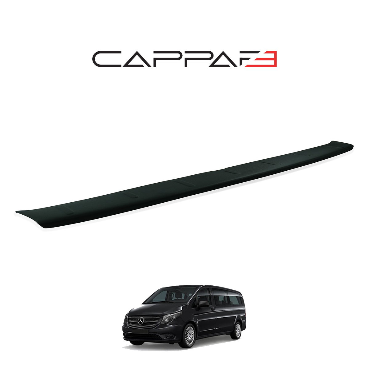 Mercedes Vito 3 2015-2020 ile Uyumlu Arka Tampon Eşiği Mat