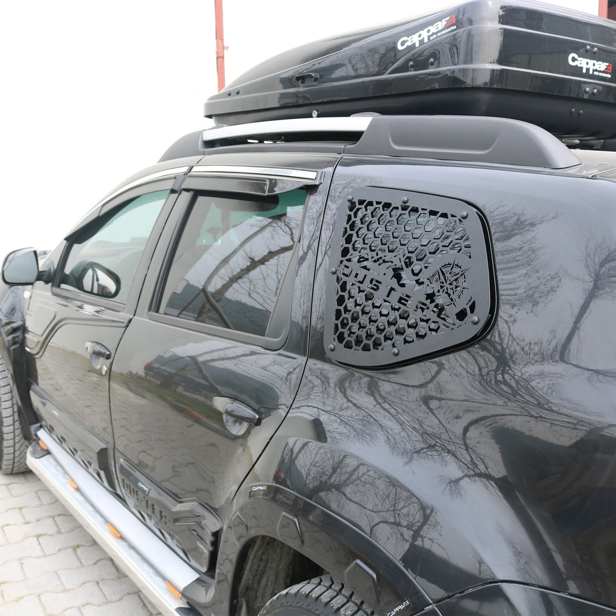 Dacia Duster 1 2010-2017 ile Uyumlu Kelebek Camı Lazer Kesim Metal 2 Adet
