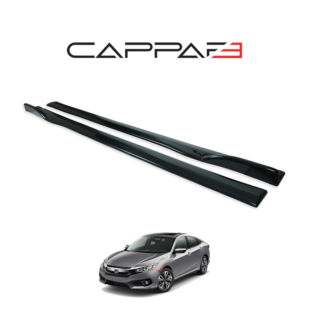 Honda Civic 10 2016-2021 ile Uyumlu Marşpiyel Kaplama 2 Adet