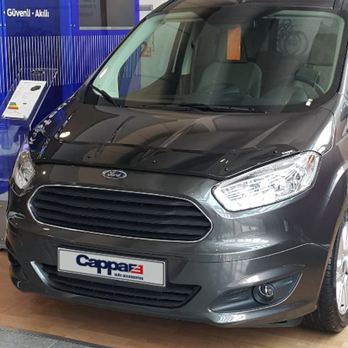 Ford Transit / Tourneo Courier 2 2023-2026 ile Uyumlu Kaput Rüzgarlığı Yapıştırmalı Mat