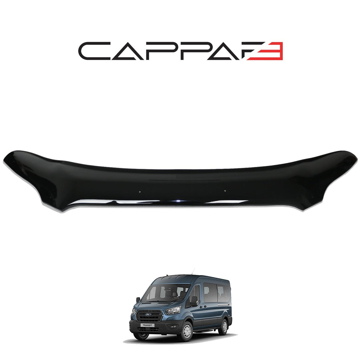 Ford Transit Mk8 2014-2018 ile Uyumlu Kaput Rüzgarlığı Yapıştırmalı Mat