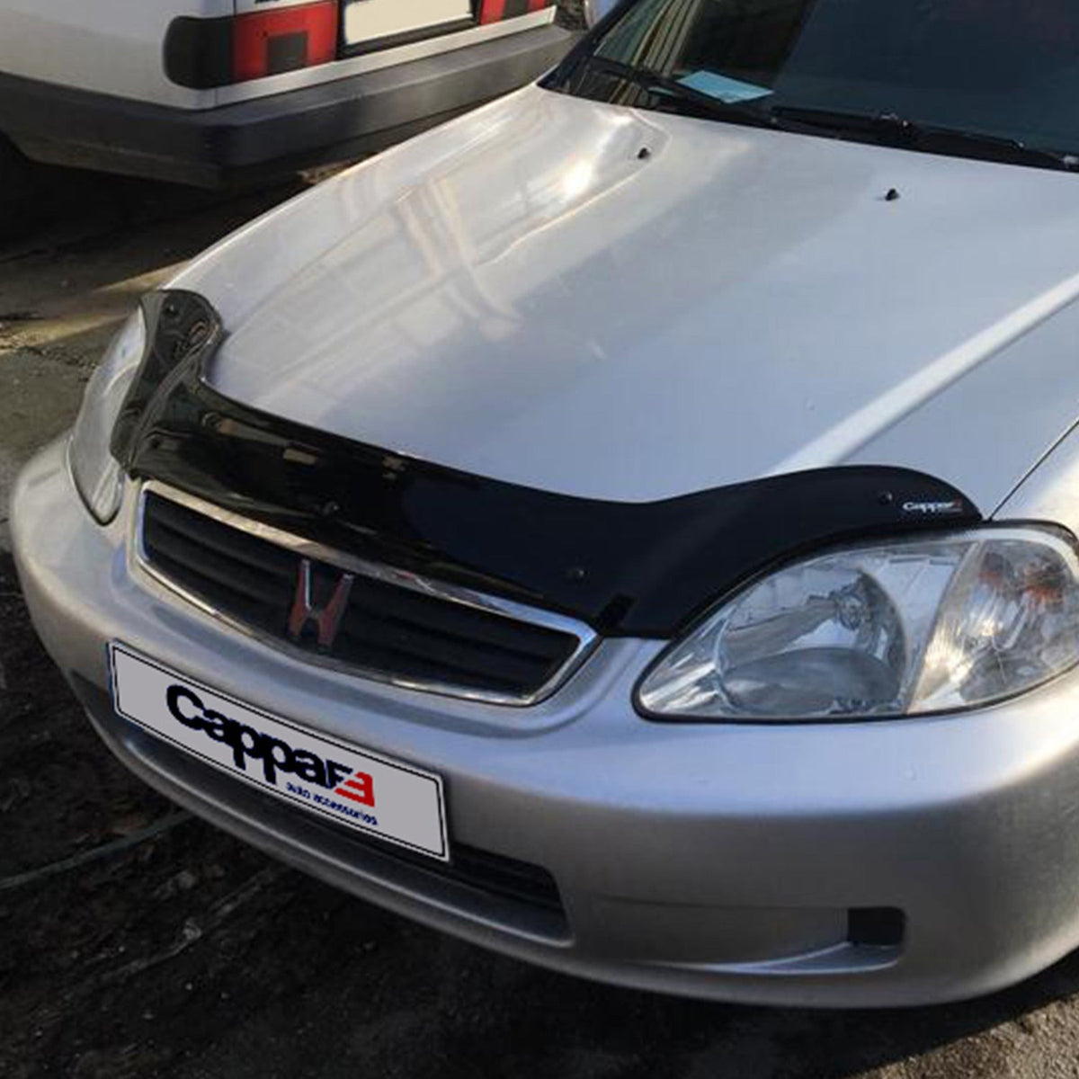 Honda Civic 9 2011-2016 ile Uyumlu Kaput Rüzgarlığı Beyaz 3mm