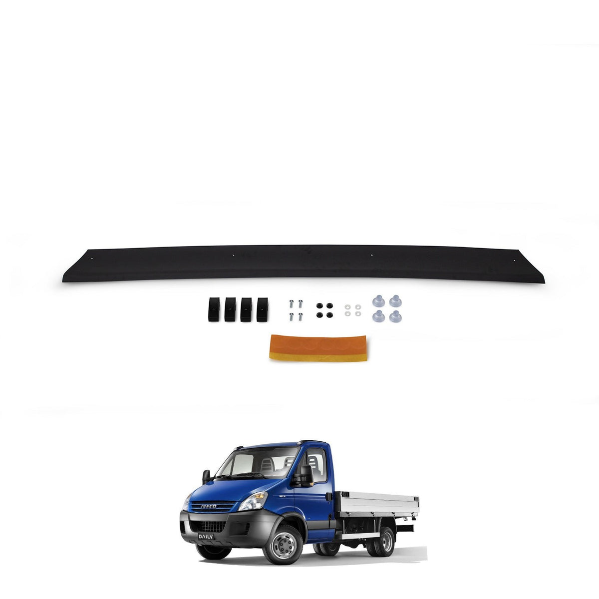 Iveco Daily 2 2006-2011 ile Uyumlu Kaput Rüzgarlığı Uzun 3mm