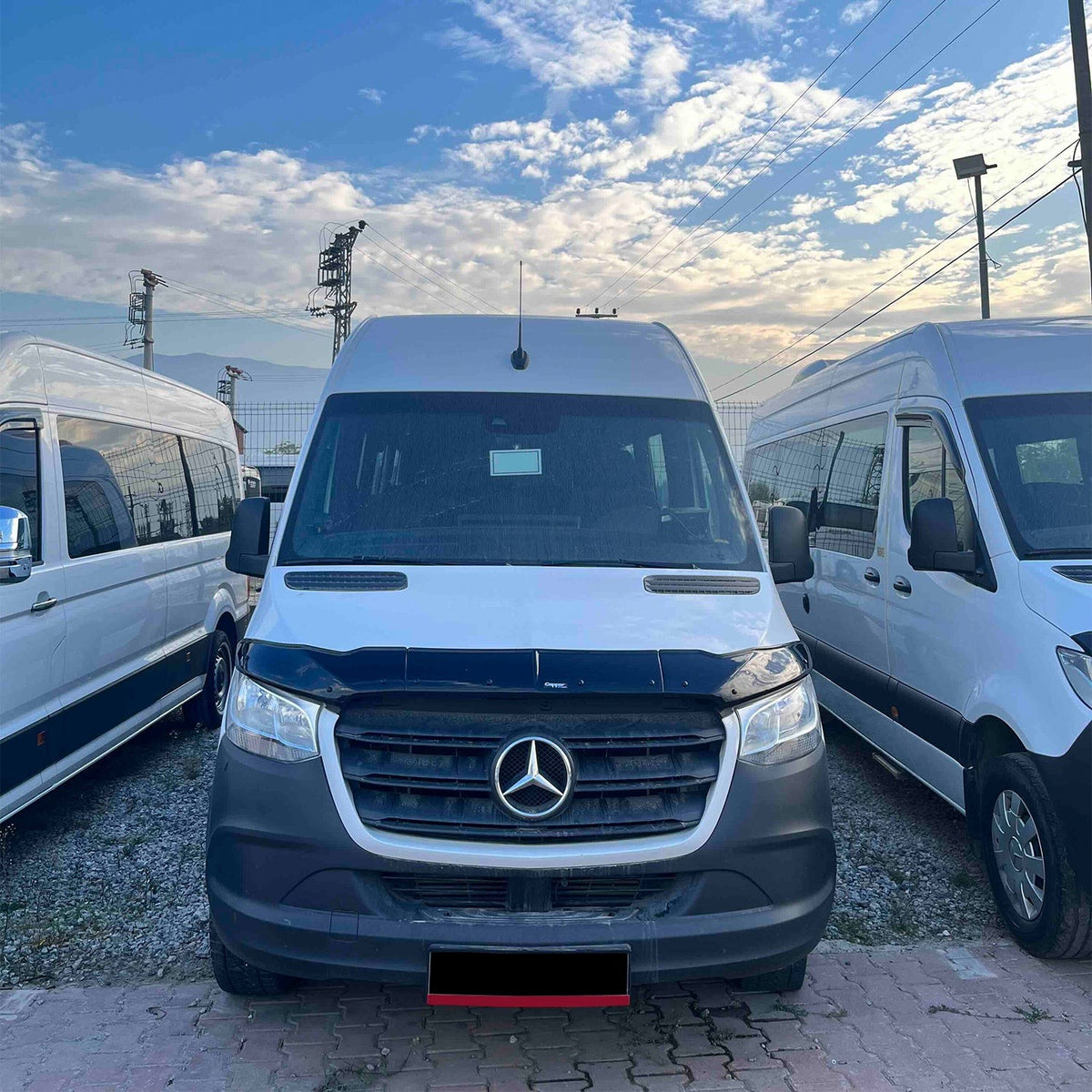 Mercedes Sprinter 3 2019-2026 kaput rüzgarlığı 3 mm 3'lü set – 6