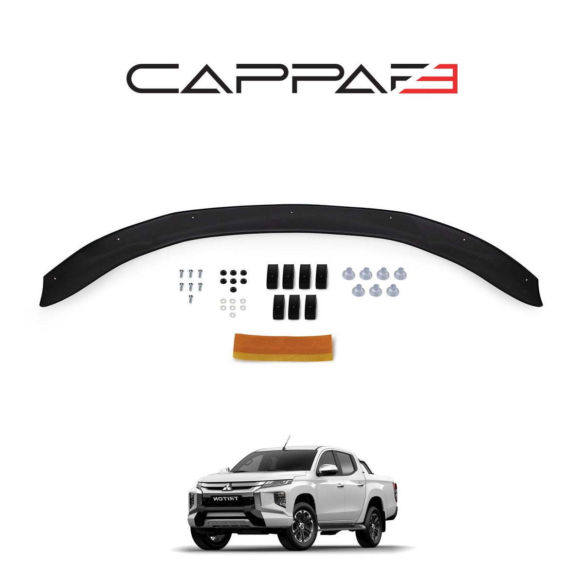 Mitsubishi L200 4 2005-2015 yapıştırmalı kaput rüzgarlığı – 2