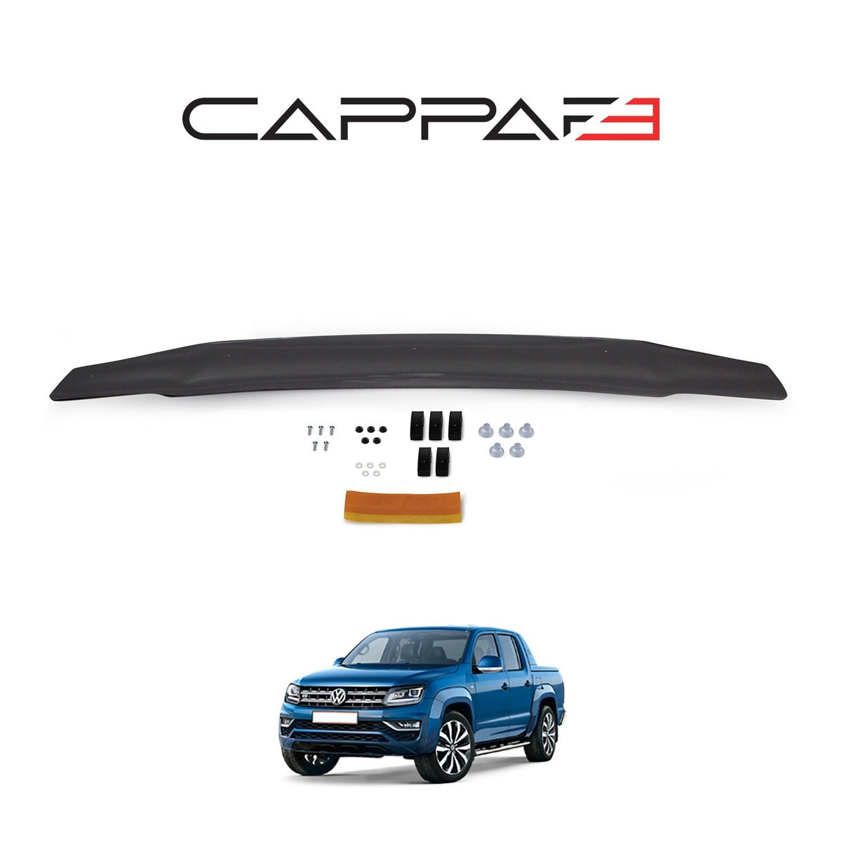 Volkswagen Amarok 1 2010-2020 ile Uyumlu Kaput Rüzgarlığı Yapıştırmalı