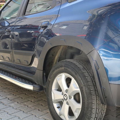 Dacia Duster 2 2018-2023 ile Uyumlu Çamurluk Dodik Damalı Sensörlü Mat 8 Adet