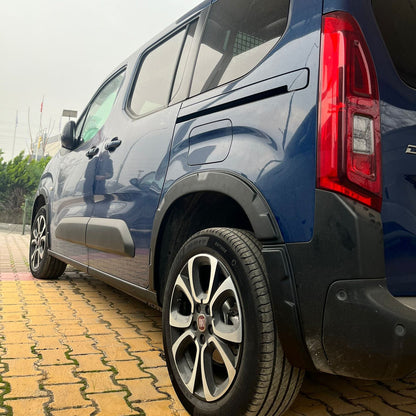 Fiat Doblo 3 2025-2026 ile Uyumlu Çamurluk Dodik Kısa Şase Mat 8 Adet