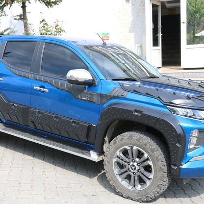 Mitsubishi L200 5 2019-2023 vidalı mat çamurluk dodik 8 parçalı set – 7