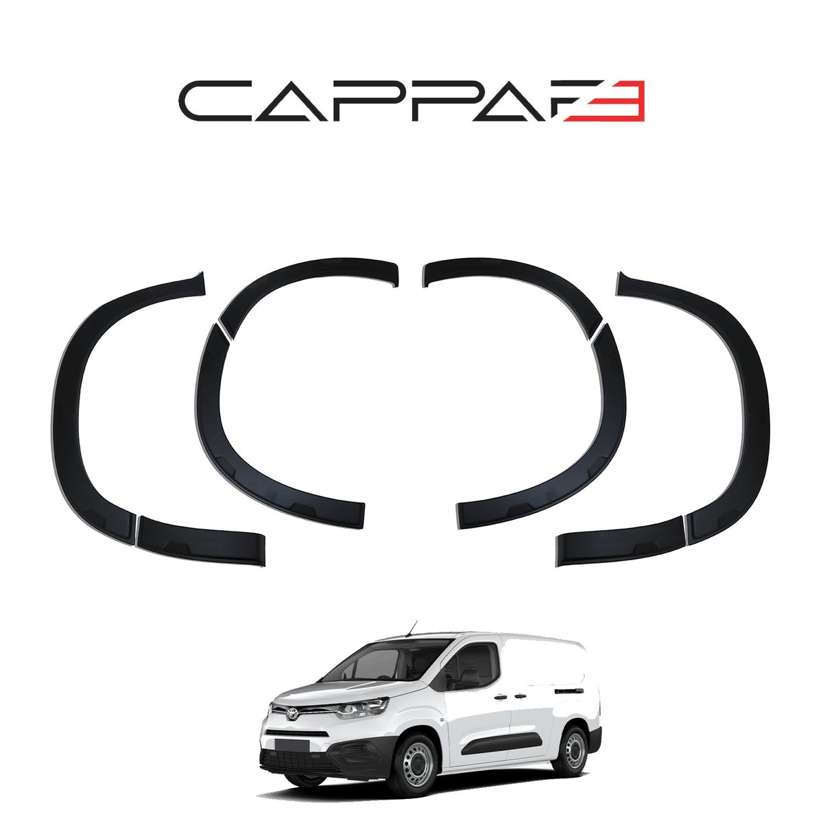 Toyota Hilux 8 2015-2020 mat çamurluk dodik 4 parçalı set