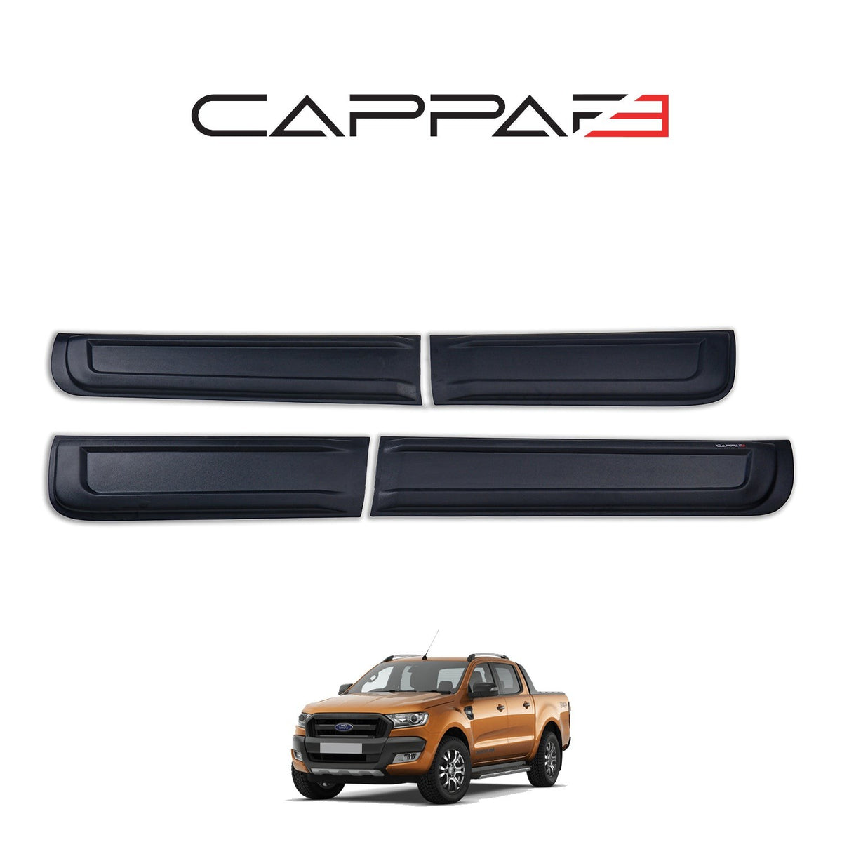 Ford Ranger XLT 2016-2019 mat kapı dodik 4 parçalı set