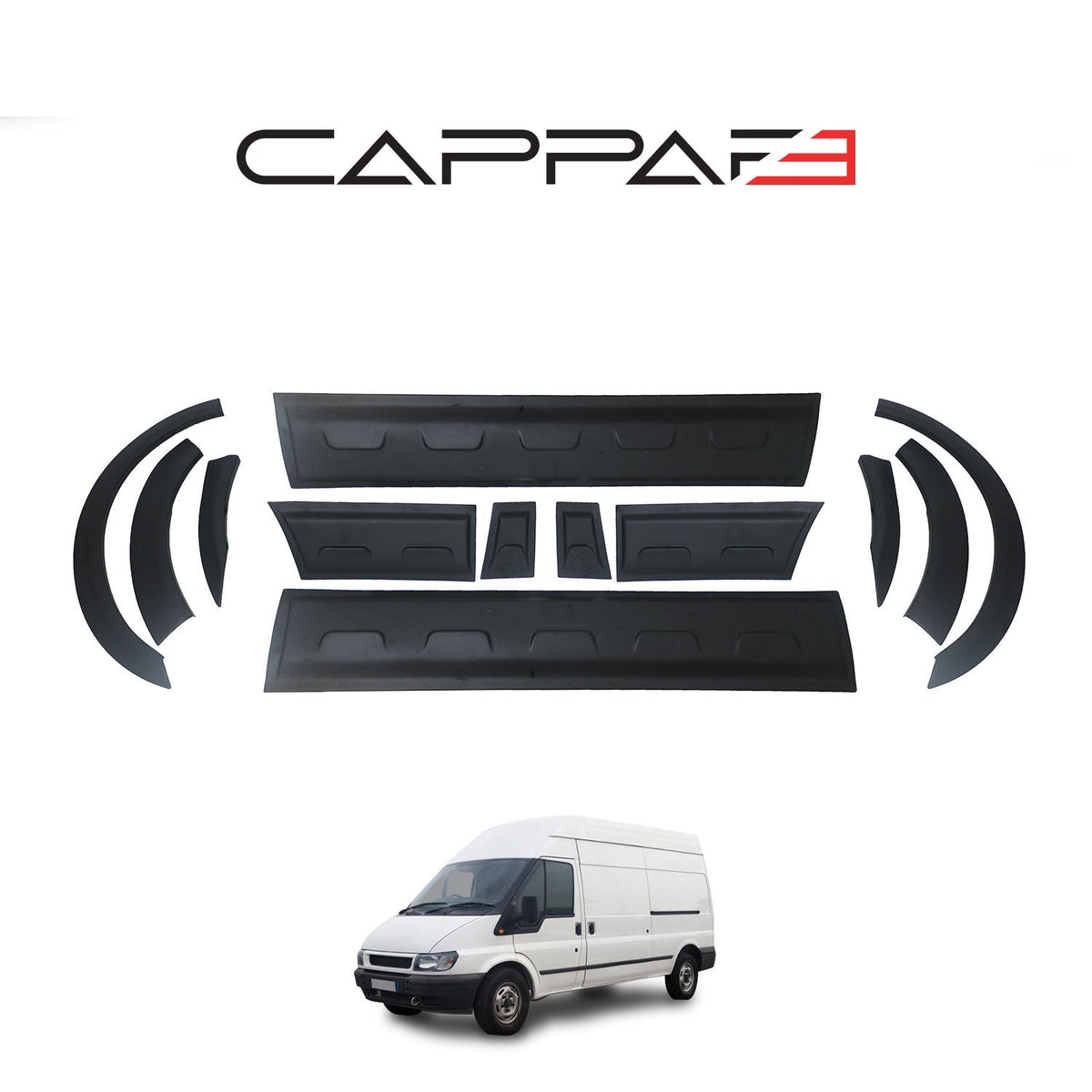 Ford Transit Mk6 2000-2006 ile Uyumlu Kapı Dodik Mat 8 Adet