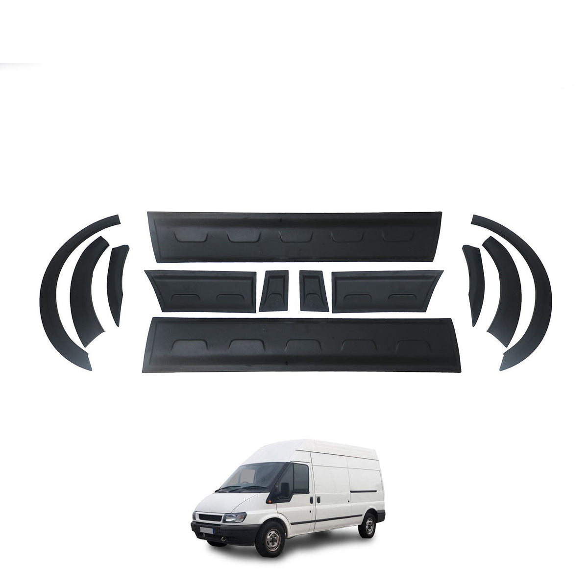 Ford Transit Mk6 2000-2006 ile Uyumlu Kapı Dodik Mat 8 Adet