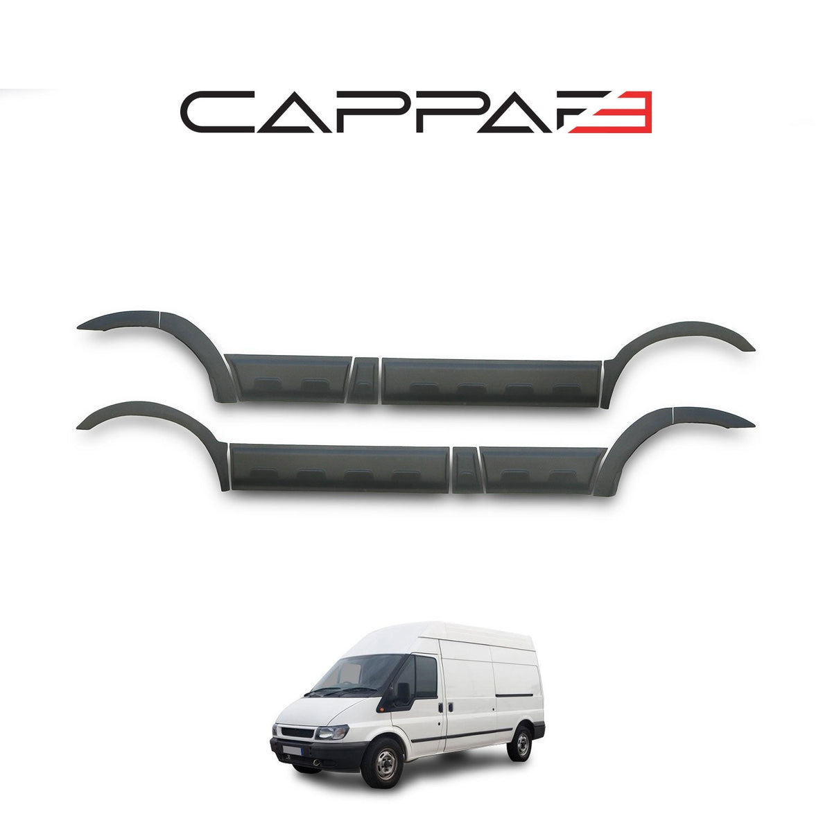 Ford Transit Mk6 2000-2006 uzun şase mat kapı dodik 8 parçalı set