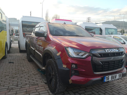 Isuzu D-Max 2 2012-2019 ile Uyumlu Kapı Dodik Mat 4 Adet