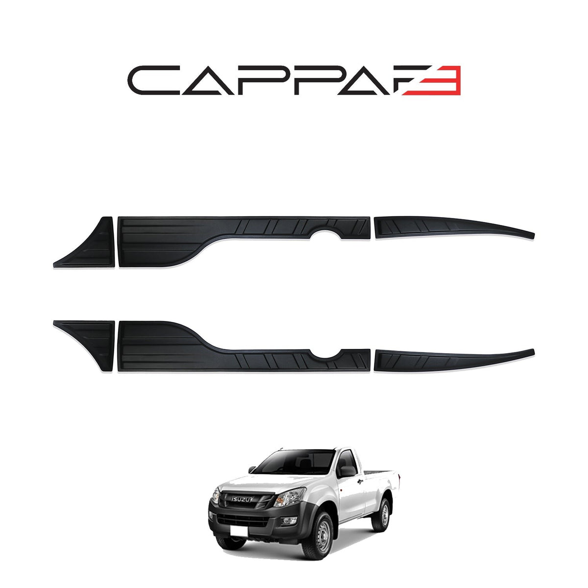 Isuzu D-Max 2 2012-2019 ile Uyumlu Kapı Dodik Yarasa Mat 6 Adet