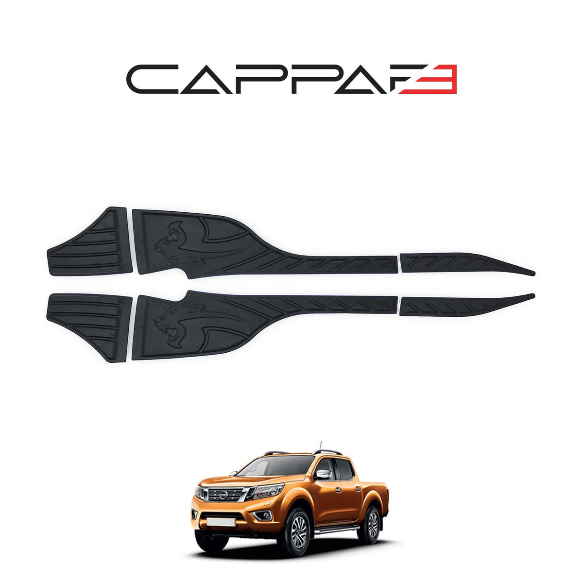 Nissan Navara 3 2016-2021 ile Uyumlu Kapı Dodik Mat 4 Adet