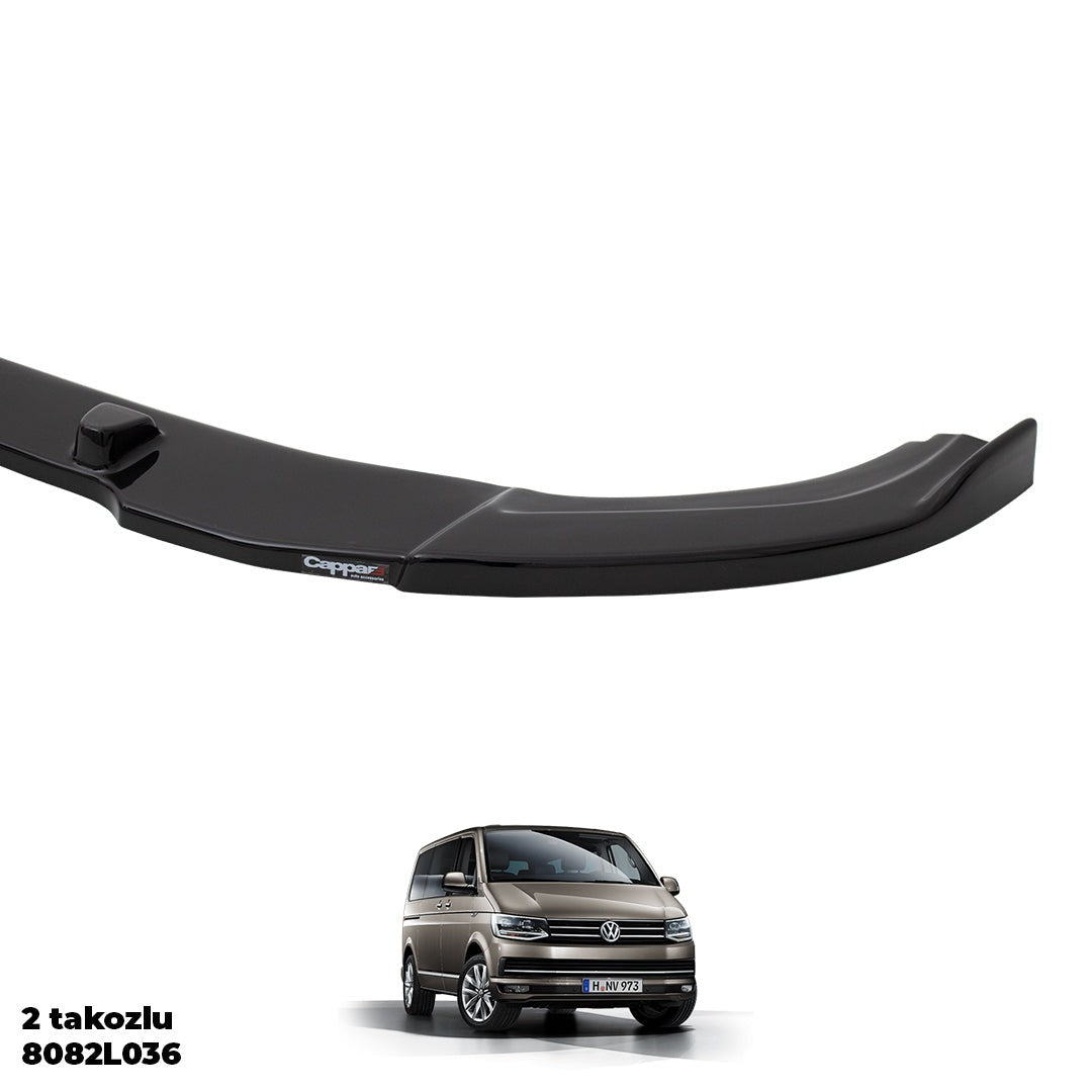 Volkswagen T6.1 2020 Ön Tampon Lip Siyah Akrilik Düz Desen Ingiltere