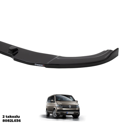 Volkswagen T6.1 2020 Ön Tampon Lip Siyah Akrilik Düz Desen Ingiltere