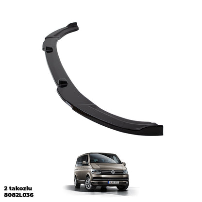 Volkswagen T6.1 2020 Ön Tampon Lip Siyah Akrilik Düz Desen Ingiltere