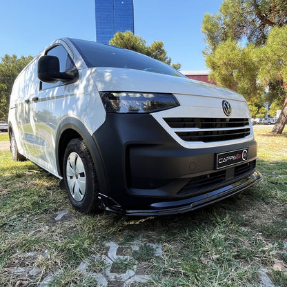 Volkswagen T7 2022 Ön Tampon Lip Siyah Akrilik Düz Desen Vanpimps