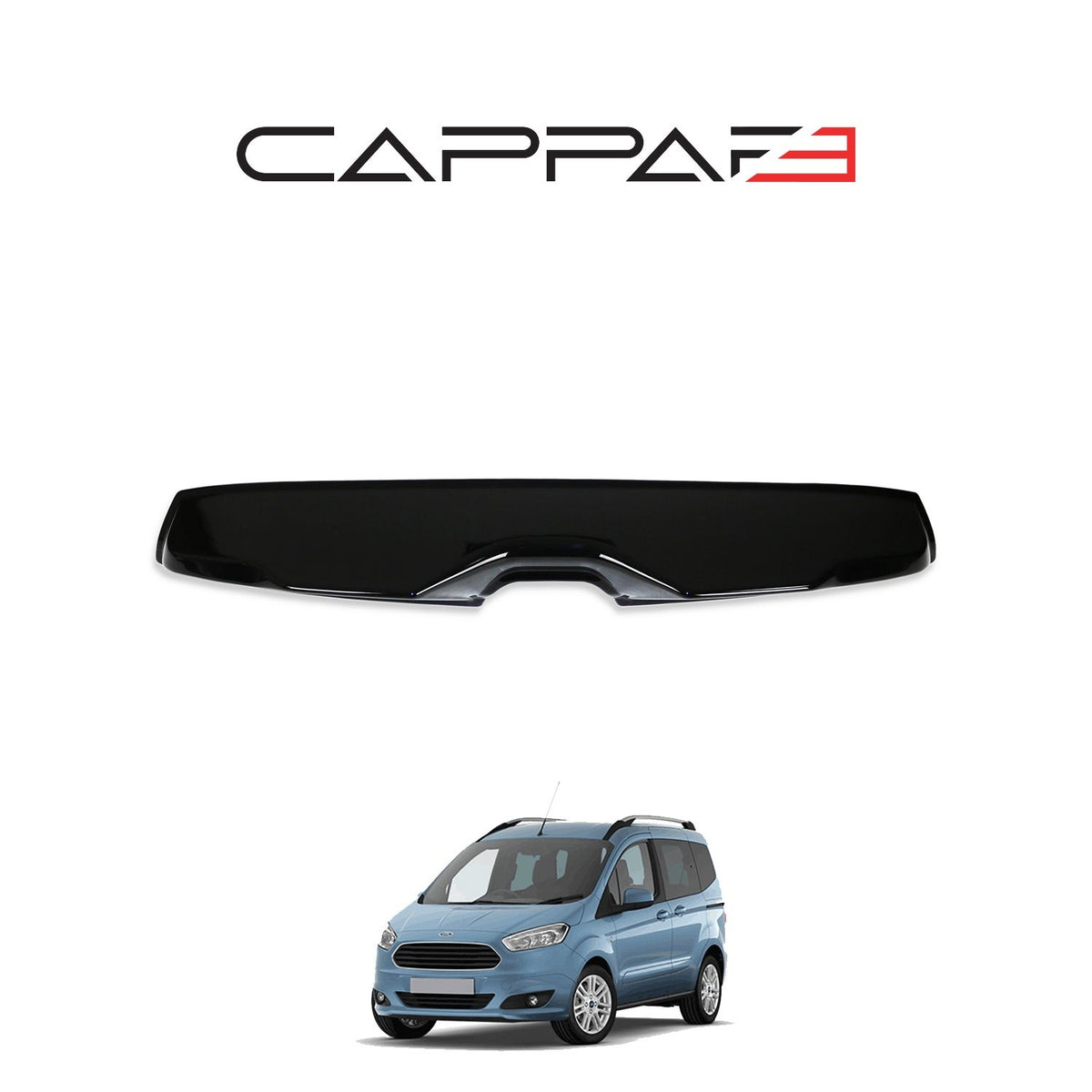 Ford F-Max 2018-2025 Shark mat arka cam spoyler 2 parçalı set