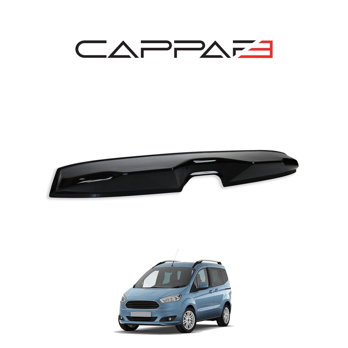 Ford F-Max 2018-2025 Shark mat arka cam spoyler 2 parçalı set – 2
