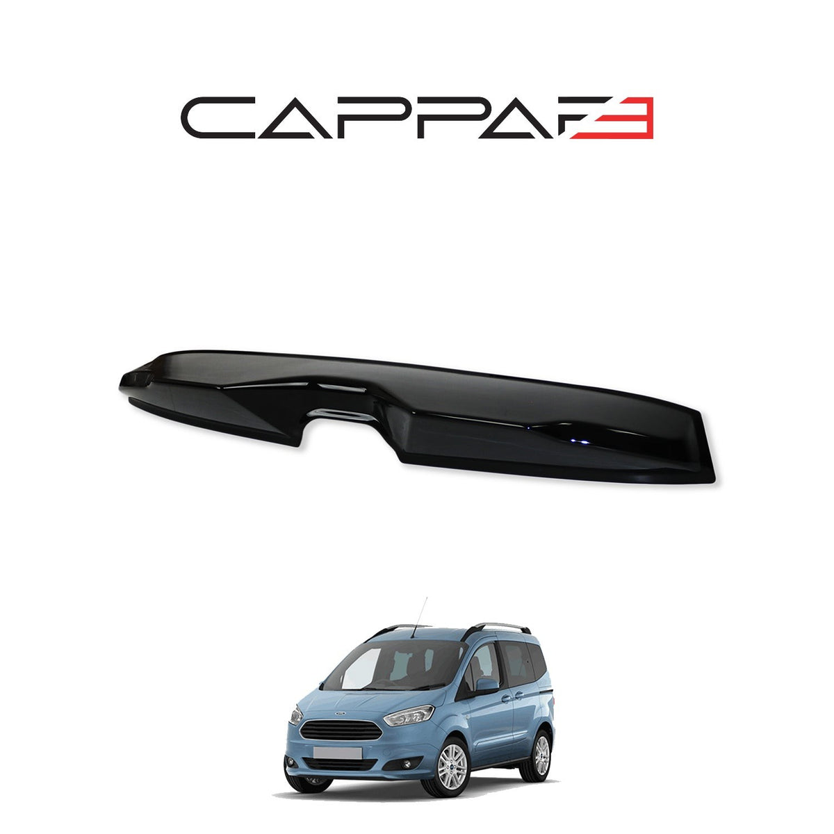 Ford F-Max 2018-2025 Shark mat arka cam spoyler 2 parçalı set – 3