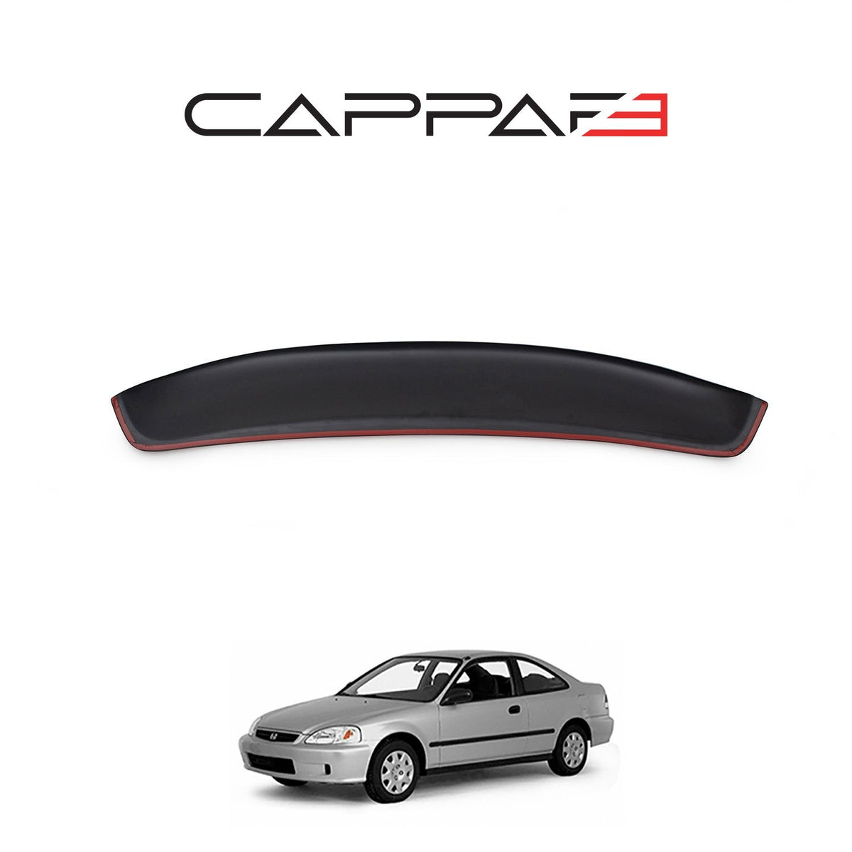 Honda Civic 8 2005-2011 ile Uyumlu Arka Cam Spoyler Beyaz