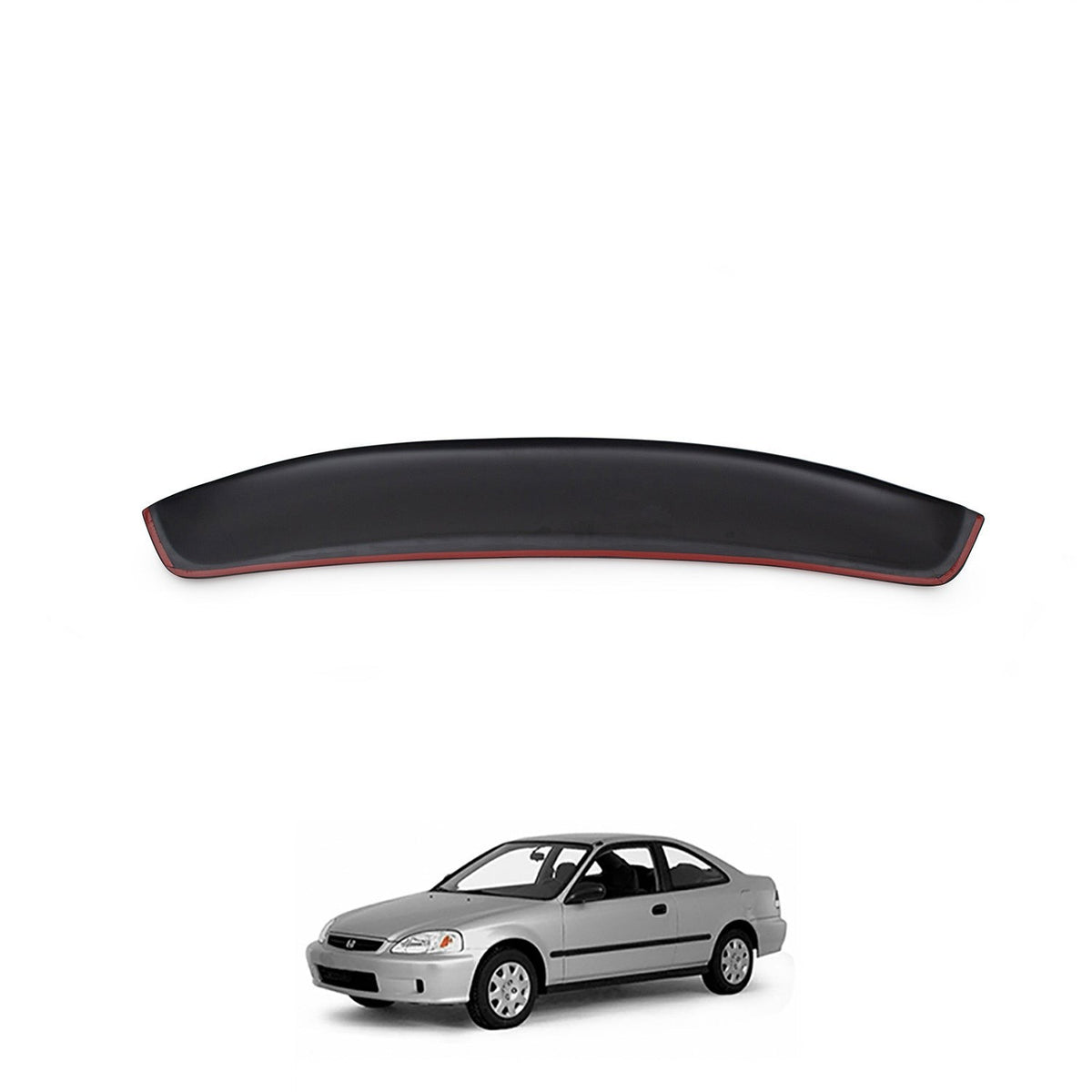 Honda Civic 8 2005-2011 ile Uyumlu Arka Cam Spoyler Beyaz