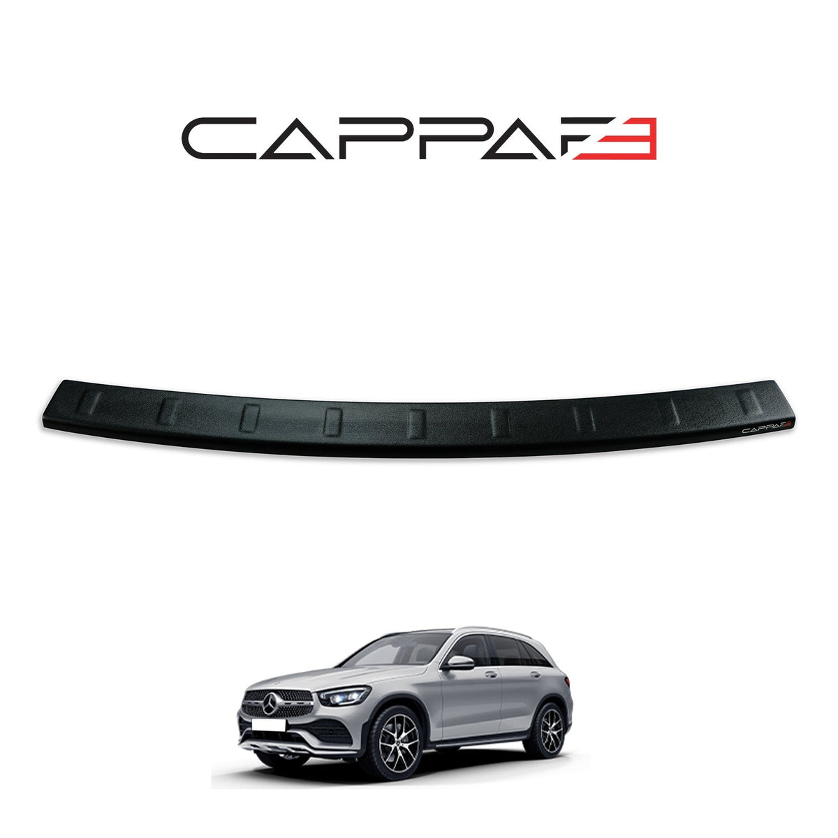 Mercedes GLC-Class 2015-2022 ile Uyumlu Arka Tampon Eşiği Mat