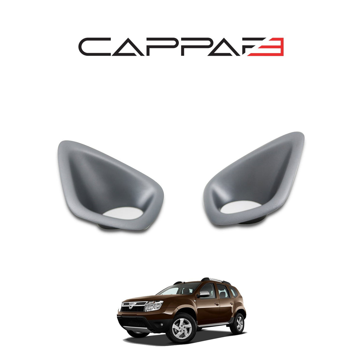 Dacia Duster 1 2010-2017 sis farı çerçevesi 2 parçalı set – 2