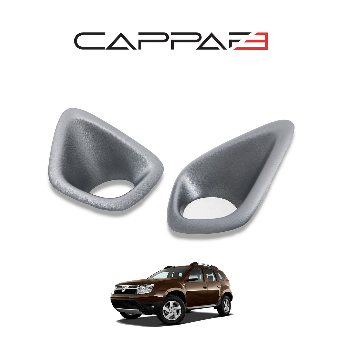 Dacia Duster 1 2010-2017 sis farı çerçevesi 2 parçalı set – 4