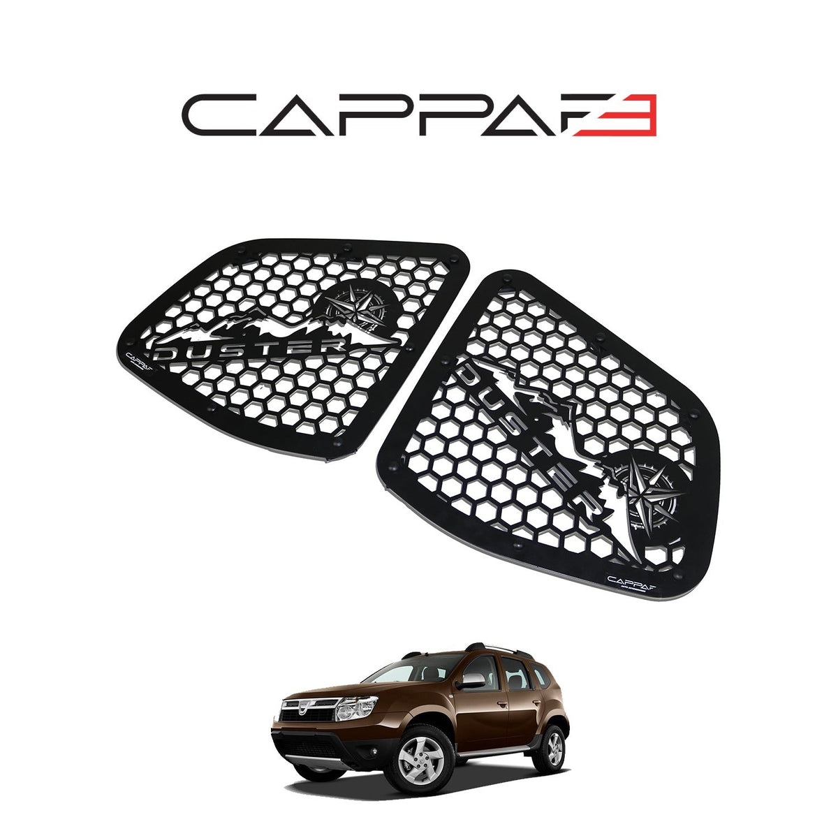 Renault / Dacia Duster 3 2024-2026 ile Uyumlu Kelebek Camı Lazer Kesim Metal 2 Adet