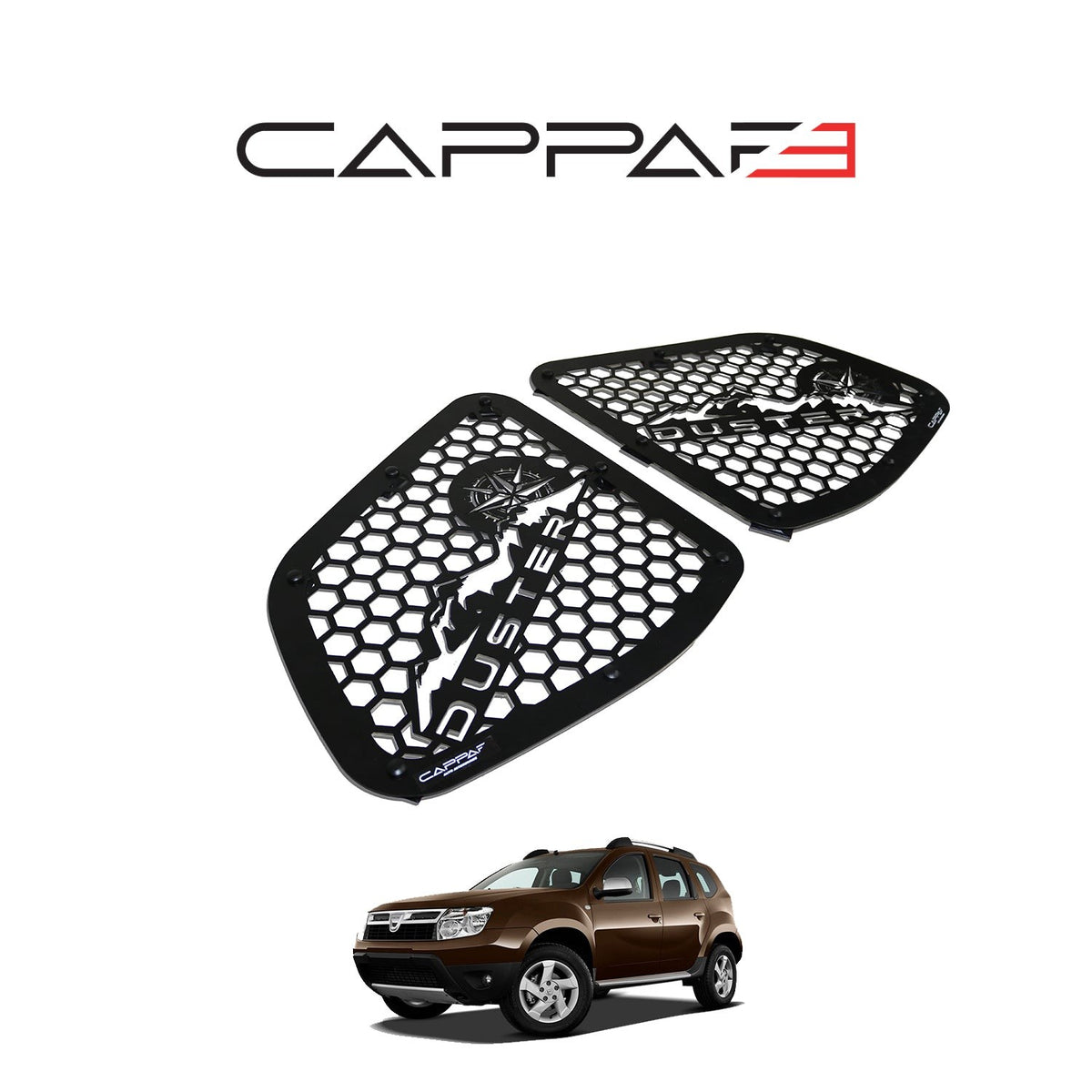 Renault / Dacia Duster 3 2024-2026 ile Uyumlu Kelebek Camı Lazer Kesim Metal 2 Adet