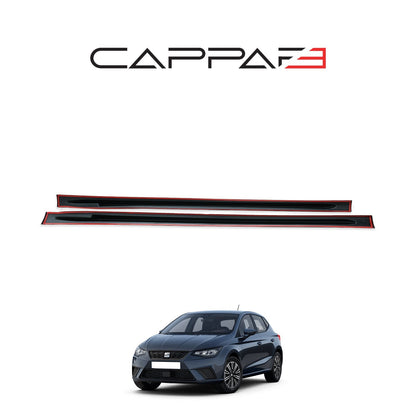 Seat Ibiza MK5 2017-2021 ile Uyumlu Marşpiyel Kaplama 2 Adet