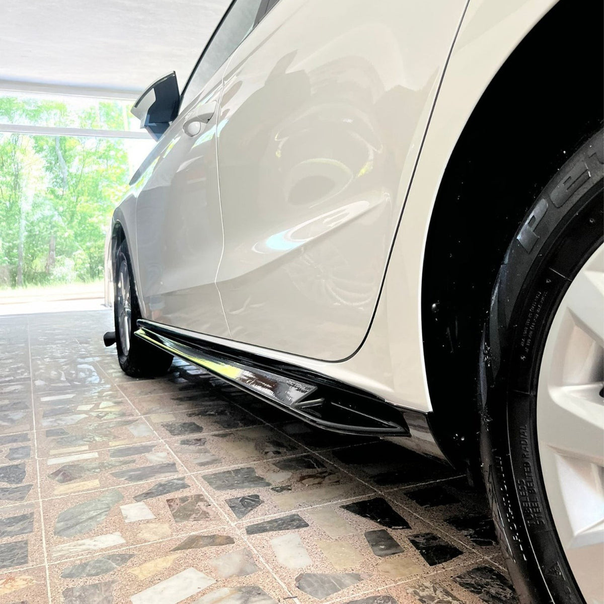 Seat Ibiza MK5 2017-2021 ile Uyumlu Marşpiyel Kaplama 2 Adet