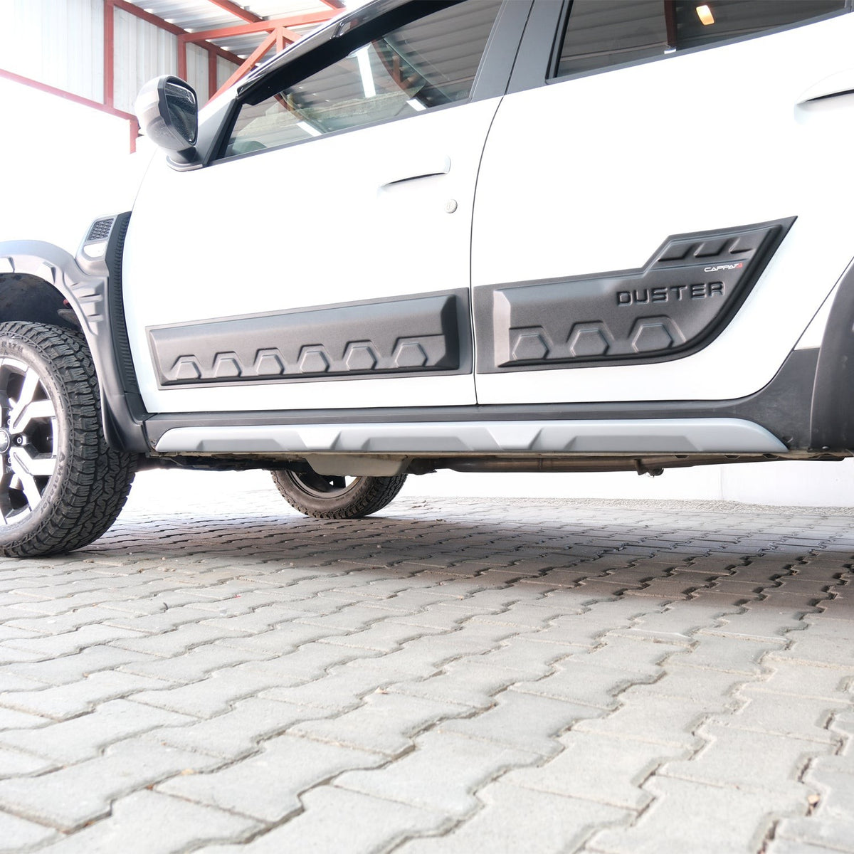 Dacia Duster 3 2024-2026 mat marşpiyel kaplama 2 parçalı set – 7