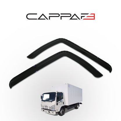 Isuzu NPR Long 2010-2026 kromlu cam rüzgarlığı 2 parçalı set