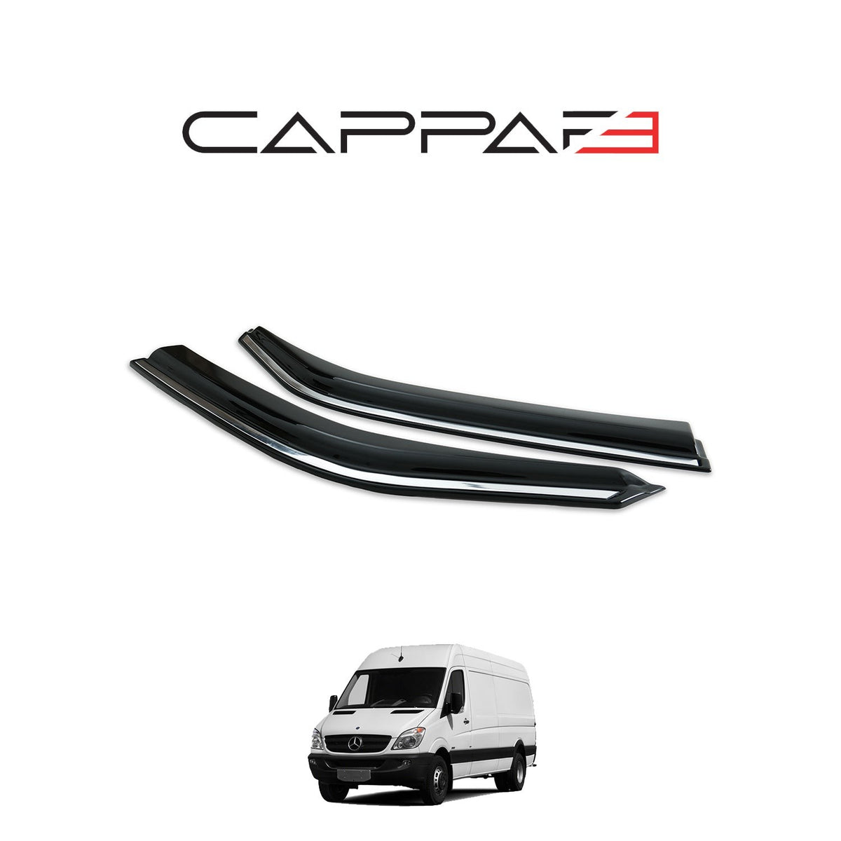 Mercedes Sprinter 2 2006-2013 ile Uyumlu Cam Rüzgarlığı 4 Adet