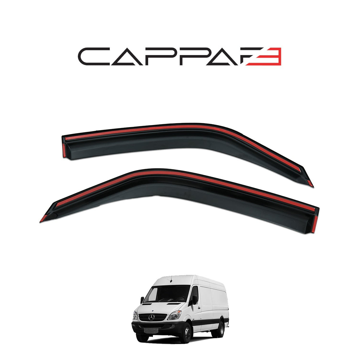 Mercedes Sprinter 2 2006-2013 ile Uyumlu Cam Rüzgarlığı 4 Adet