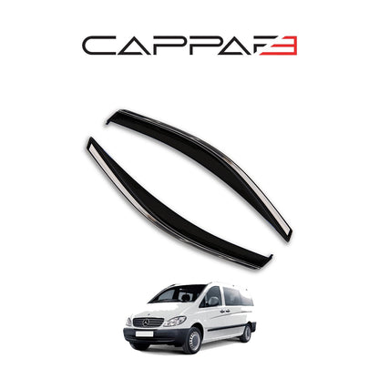 Mercedes Vito 2 2003-2010 ile Uyumlu Cam Rüzgarlığı Kromlu 2 Adet